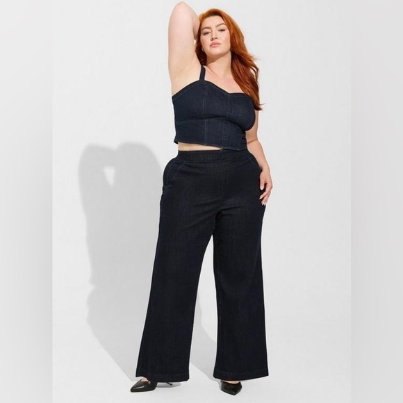 Torrid Wide Leg Super Soft High-Rise Trouser Jean Size 14 - Picture 1 of 14